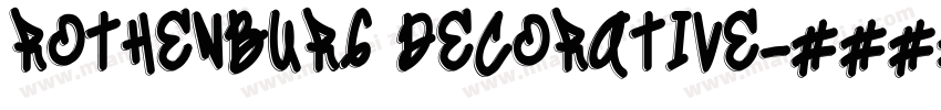Rothenburg Decorative字体转换
